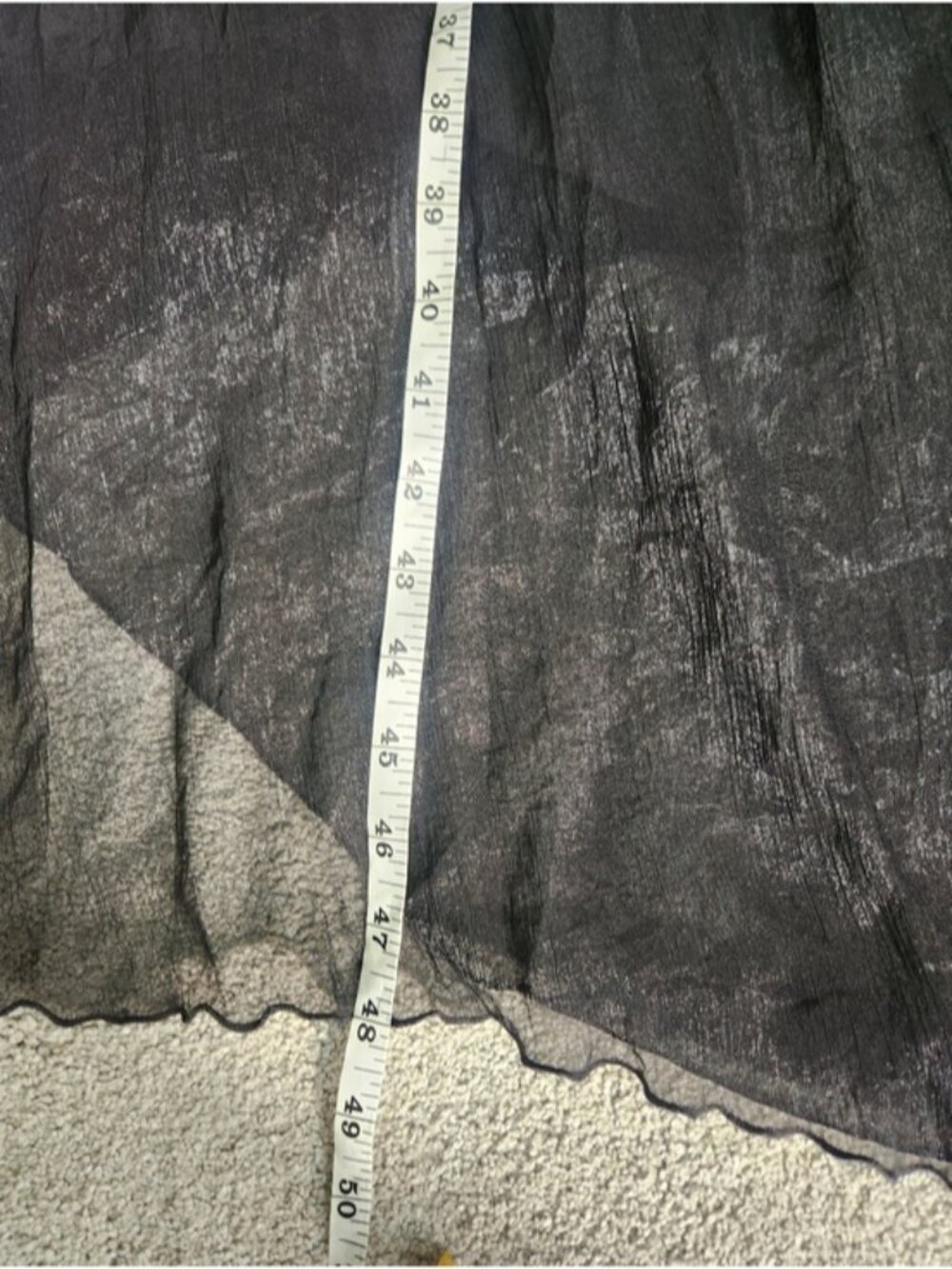 Black Sheer Maxi Dress Prom Grad Whimsygoth Dark Fairy Prom Grad Size Medium - Picture 10 of 12
